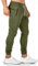 SOMTHRON Herren Elastische Taille Gürtel Baumwolle Jogging Sweat Hosen Plus Size Mode Lange Sports Cargo Hosen Shorts mit Taschen Joggers Activewear Hosen M-4XL（Grün-New,M）