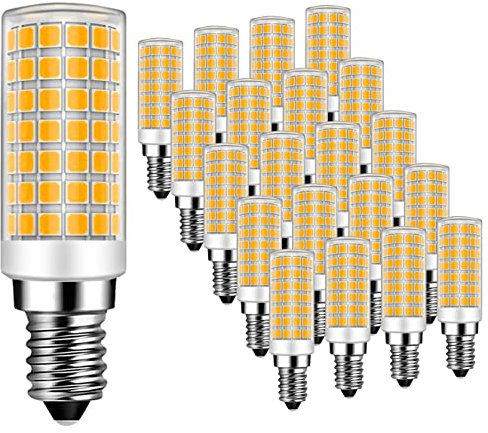 MAYCOLOR E14 9W Energiesparlampe 9W Ersetzt 75W, 750 Lumen, Warmweiß 3000K, Leuchtmittel E14 9W Ideal für Kronleuchte Wandlampe Tischlampe Nicht-dimmbar 20er Pack