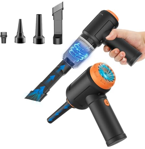 Meudeen Air Duster Air-01 Aspirateur d'ordinateur pour nettoyer le clavier Air sans fil 110 000 tr/min Puissant nettoyeur PC