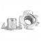 M8 Carbon Zinc Plated Steel 4 Pronged Tee Nut T Nut, Speaker Nut T-nut Blind Pronged Tee Nut for Table Legs Rock Climbing Wall Woodwork, 50Pcs