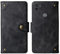 Gukas Stand Leder Case Handy Schütz Hülle Für Gigaset GS5 6.3 TPU Silikon Abdeckung Flip Lederhülle Handyhülle Brieftasche Schutzhülle Premium Wallet Cover Etui (Schwarz)