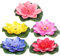 SOIMISS Schwimmkerzen Lotusblüte Miniteich 5 Stücke Künstliche Lotus Blumen Simuliert Floating Water Lily Eva Lotus Teich 4 Zoll Gartenteichpflanzen Teichpflanzen Seerosen Künstlich