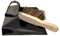 Large Metal Dustpan and Hard Brush Heavy Duty Wide Industrial Design Large Black Hooded Metal Dustpan and Hard Brush Set Suitable for Warm Waste for Indoor Outdoor