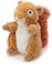 Deluxe Paws Your Planet Plüschtier, weich, kuschelig, Eco, 15 cm (Eichhörnchen)