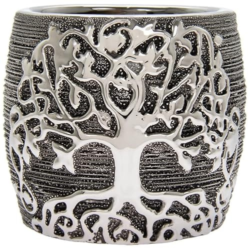 lesser and pavey LP47303 Gunmetal Tree of Life Design Planter | Garden Gifts Accessory