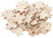 Kisangel Unfinished Wood Shapes Blank Wooden Puzzle for Kids DIY Painting 100Pcs 1.38 Crafts Educational Toys STEM Learning Activities