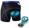 JEPOZRA Herren Radunterhose Radsportshorts Fahrradhosen mit elastische atmungsaktive 9D Gel Sitzpolster mit Einer hoher Dichte (DE/NL/SE/PL, Alphanumerisch, XXL, Regular, Regular, Blu)