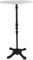marko Outdoor Tall Round 60cm Marble Bistro Bar Table Restaurant Cast Iron Base Dining Garden Patio Cafe Decor Dining Tabe