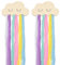 Anseom 2Pcs Organizer Fermagli Capelli, Porta Clip per Capelli, Ragazza Mollette Capelli Organizzatore, Porta Cerchietti Bambina, Porta Cerchietto per Fasce, Porta Cerchietti - DIY Decorazione Parete