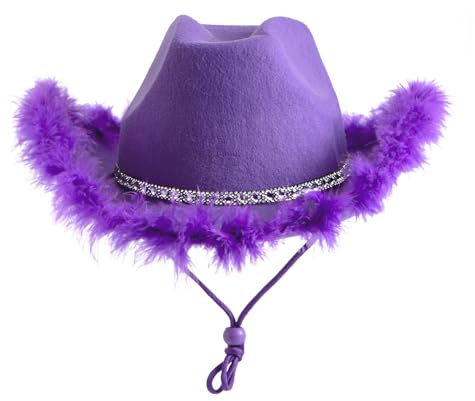 Solafas Sombreros de vaquero para adultos (morado)