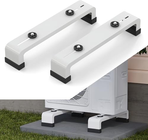 Pearwow Ground Stand for Mini Split Air Conditioners 9,000-24,000 BTU, Air Conditioner Bracket for Outdoor AC Unit,AC Support Bracket Stand Base for Mini Split Heat Pump Systems,Support Up to 264lbs