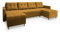 Masseno Ecksofa Milo U mit Schlaffunktion U-Form, Sofa mit Bettkasten, Wohnzimmersofa, Couch, Soffa, Bettsofa, Couchgarnitur- Gelb, Kronos 01