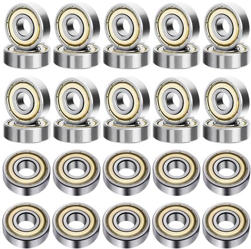 XSHAO® 30 Stk Kugellager 3x10x4 mm, 623ZZ Kugellager Miniatur Doppel Schild Lager Rillenkugellager für Drehbänke/Motoren/ 3D-Drucker/Quadrocopter Oder Modelle