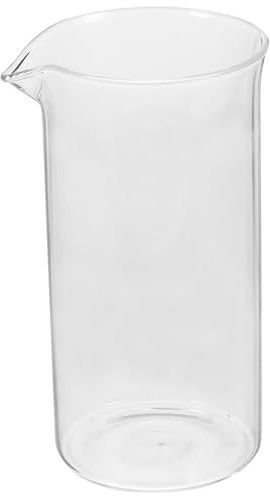 Abaodam Kaffeepresse Ersatzglas für Hochwertige Kaffeebereiter für Teezubereitung Hitzebeständig und Leicht Latte Art und Komfortables Ausgießen