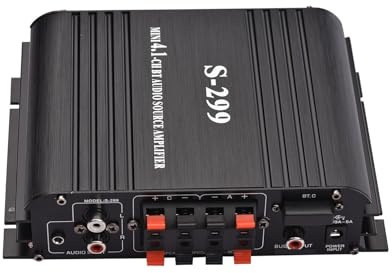 S-299 4 * 400W Mini amplificatore di potenza for auto e casa Bluetooth Amplificatore wireless USB/SD AUX,Riproduzione accurata