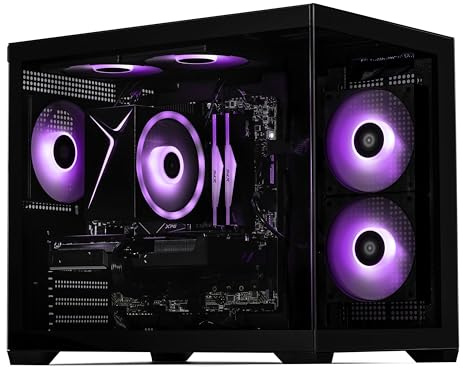 STORMCRAFT Sirius PC Gaming Desktop AMD Ryzen 7 7700 Max 5.3 GHz, RTX 5060 Ti 8GB, 16GB DDR5 6000Mhz RGB Memory, 1TB NVMe SSD,USB Type C, VR-Ready, WiFi BT, Win 11 Home Prebuilt Tower Computer