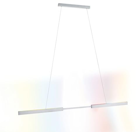 Paulmann 78025 LED Pendelleuchte Smart Home Zigbee 3.0 Aptare RGBW+ dimmbar 1920lm / 1920lm 2x16W Alu gebürstet