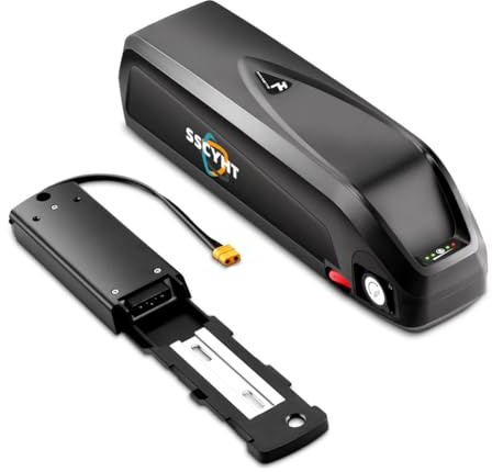 SSCYHT 36v24ah, Batterie Lithium 52V 10AH 20AH Pack 48V 20AH Batterie de Tube Descendant pour Trottinette 36V 24AH 25AH Remplacement pour Moteur de Vélo de Montagne 250W-1000W