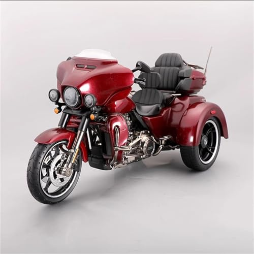 Für D&avidson CVO Tri Glide 2021 Dreirad-Motorrad-Modellspielzeug, Offroad-Spielzeug, Maßstab 1:12
