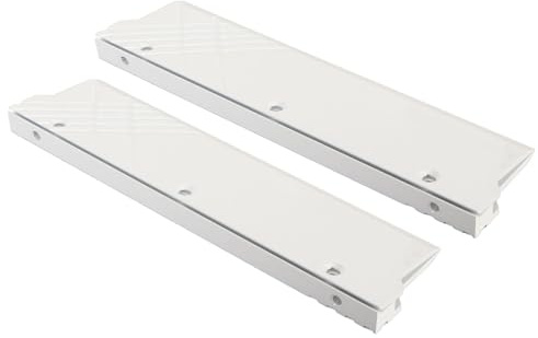 Dioche Computer MComputer Wasserkühlung Kühlkörper Aluminiumlegierung DDR5 Speicherkühler Effiziente Wärmeableitung Einfache Installation 134 X 34 X 8 Mm Set mit 2 Stück (WHITE)