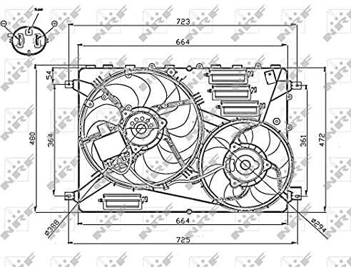 NRF 47755 Kühlmittel des Motor