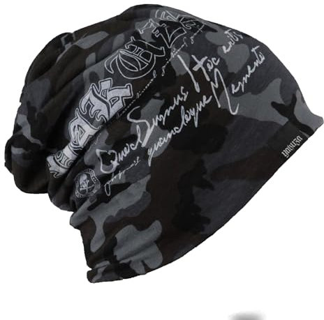 Yakuza Unisex Rookie Beanie Mütze, Camouflage Grey, Einheitsgröße