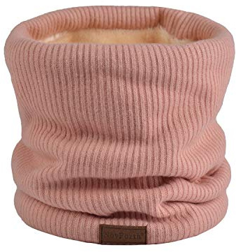 NovForth Winter Neck Warmer Fleece Lined Infinity Scarf Thicken Windproof and Dust Skiing Circle for mens women Double-Layer Fleece Lining Knit