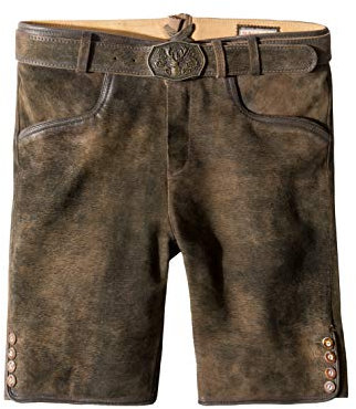 Stockerpoint Herren Fred Trachtenlederhose, Bison gespeckt, 54