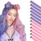 FESHFEN Extension de Cheveux Colorés, Couleur Rose Violet Clair Extensions de Cheveux 12 PCS Naturel Synthétique colorés Postiche Cheveux Long Raides Extensions de Cheveux pour Femmes 55 cm