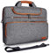 DOMISO Sacoche Ordinateur 14 Pouces Imperméable Pochette PC Portable Sac à Bandoulière Homme pour 14 Acer Aspire 1 Swift 3 / HP Stream 14 Pavilion 14 / Lenovo IdeaPad/Asus, Gris Foncé