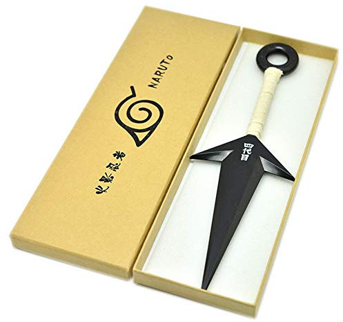 upain Naruto PVC Big Kunai Requisiten Japanischer Ninja Cosplay Zubehör (Schwarz)