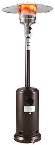 YLXD Chauffage d'extérieur gaz Chauffe-Patio,Gaz liquéfié - 3 à 13 KW Gaz Parasol Chauffant Commercial Acier Inoxydable Chauffant pour Balcon/Terrasse/Jardin A