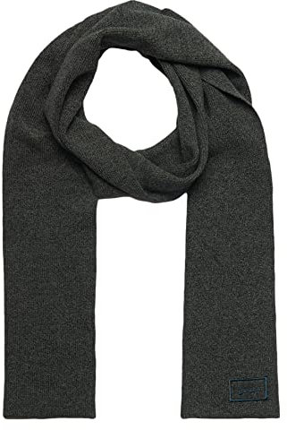 Superdry Womens Cable LUX Knitted Scarf, Eclipse Navy, One Size