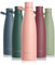 LARS NYSØM Botella de Acero Inoxidable | Botella aislada 1l | Cantimplora de 1 litro a prueba de fugas para deportes, bicicleta, perro (Blush Rose, 1000ml)