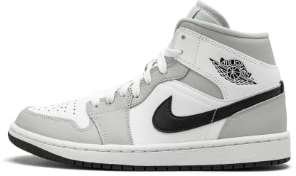 NIKE Jordan Mid - Scarpe da Basket da Donna, Nero/Rosso-Bianco Vela, Taglia 4.5, Grigio, 38 EU