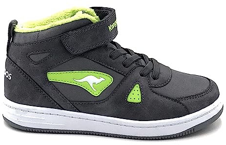 KangaROOS Unisex Kinder K-cp Kalley Ii Ev Sneaker, Steel Grey Lime, 30 EU