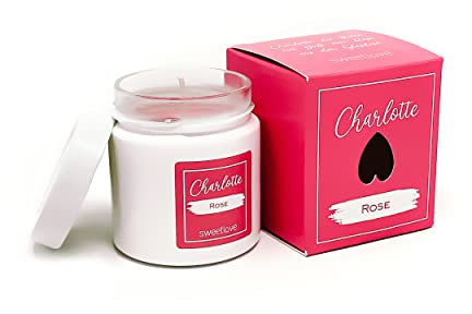 Duftkerze Rose mit einem frischen rosigen Duft von sweet love I Made in Germany Duftkerzen Frische Rosen in 220g I Als Geschenk zum Geburtstag oder für jeden anderen Anlass