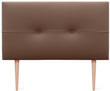 DHOME Kopfteil aus Kunstleder oder Stoff AQUALINE Pro Kopfteil Polsterkopfteil Luxusbett (Kunstleder Lehm, 95x105cm Mit Füßen (Betten 70/80/90))