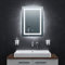 BR Bringer LED Badspiegel - 50x70 cm - Badezimmerspiegel mit Beleuchtung und Anti-Beschlag Funktion - Dimmbar, Energiesparend, 3 Lichtfarben, Touch-Schalter und Speicherfunktion (Modell: BRS102)
