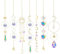 OFFCUP Atrapasoles de Cristal, 7pcs Prisma Colgante, Sun Catcher para Ventanas y Jardines, Bolas de Cristal, Adornos Colibrí Mariposa Hada, Decoración