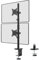 PUTORSEN Supporto per Doppio Monitor Verticale per Monitor LCD LED da 17 a 32 Pollici, Carico Massimo 9kg, 2 Modalità di Installazione