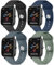 Yisica Correa Compatible con Amazfit Bip 3/Bip 3pro/Bip S/Bip S Lite/Bip Lite/Bip U pro/Correas Amazfit GTS/GTS 2/GTS 3/GTS 4 Mujer Hombre, 20mm Silicona