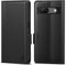 CASBST Handyhülle für Google Pixel 8A Hülle Leder Schutzhülle Klappbar mit Kartenfach Ständer Magnet für Google 8A Handytasche mit RFID Stoßfest Flip Case Klapphülle für Pixel 8A Schwarz