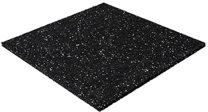 Terrassenpads 300x300x10mm (Set 20 Stück) - Stärke GummiPads - Unterleger aus Gummigranulat - Bautenschutzmatte aus Gummi - Unterlagepads