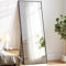 Melodieux Ganzkörperspiegel 180x76cm in voller Länge Großer Freistehender Spiegel schwarzeer Aluminiumrahmen Ankleidespiegel Wandmontierter Wand Hängend Gelehnt Spiegel für Wohnzimmer Schlafzimmer