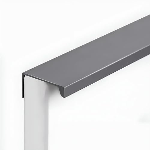 Coayuou Kleiderschrank Griff Möbelgriffe Für Küche Schrank Griffe 4 Stück Set L: 8-120cm Schubkästengriffe Aluminiumlegierung Perfekte Ergänzung Für Schränke Und Kommoden(Grau,L:20cm)