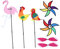 Toyvian 3 Stück Windmühlen In Tierform Rasenornamente Windspinner Windmühlenspielzeug Gartenwindräder Windmühlendekor Windräder Für Hof Und Garten Dekorative Windmühle Im Freien