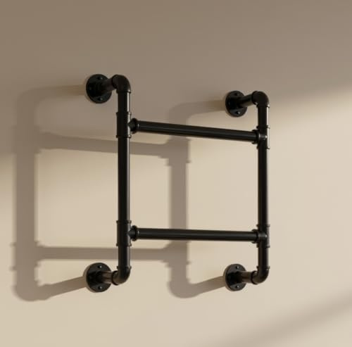 2-Step Wall-Mounted Ladder for Bunk Beds and Roof Access | Metal 2-rung modular ladder for windows, wells, lofts, blanket racks, and indoor or outdoor use.