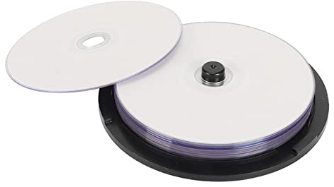 Phefop DVD R Disco en Blanco 4,7 GB 16X Disco Multimedia Grabable de Alta Velocidad PC Resistente DVD en Blanco Multiusos para Música, Vídeo, Copia de Seguridad de Fotos, Capacidad de (50 Uds.)