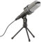auvisio Microphone : Microphone de Studio à condensateur Professionnel avec trépied, Prise Jack 3,5 mm (Micro, Microphone pour PC, Ordinateur Portable)